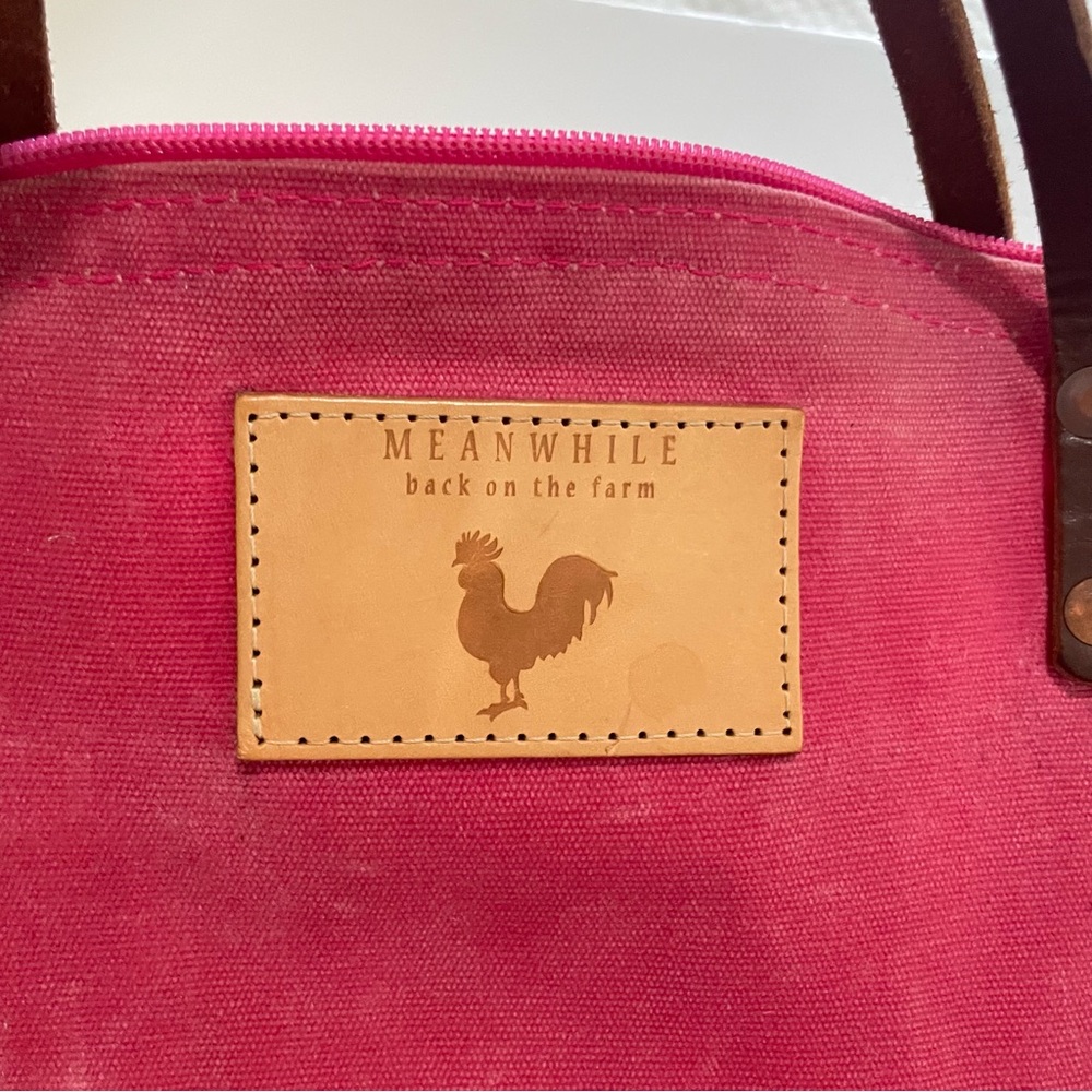 Pink Waxed Canvas Backpack - Picture 6 of 16